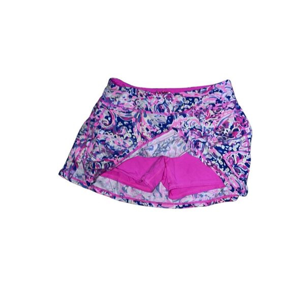 BEAUTIFUL Women’s LILLY PULITZER SWIRL Athletic Wear PINK AND BLUE SKORT Size sm - Picture 3 of 7